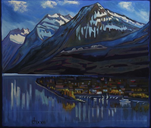 Waterton Townsite Evening Light
34 x 40 oil on canvas $3400 sold
